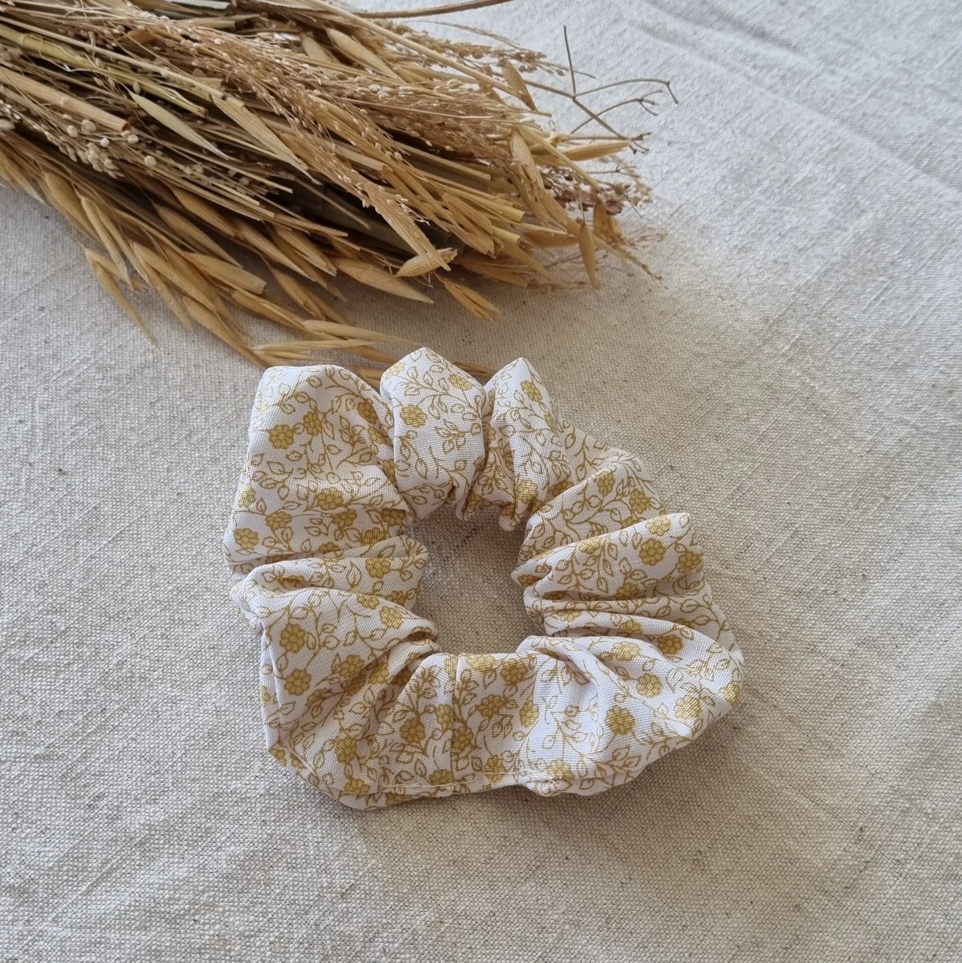 Scrunchie Floral Yellow