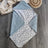 Wikkeldoek 'feather' blue