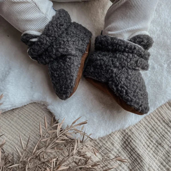 Teddy slofjes Grijs