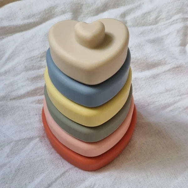 Siliconen stapeltoren heart